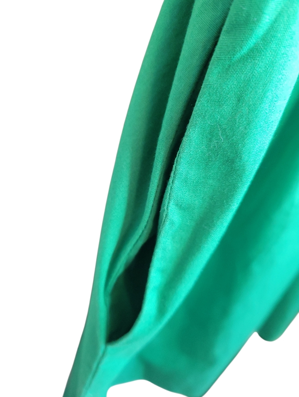 Anthropologie Maeve Green Cotton Shirt Dress Tie Waist Coastal Cottagecore Sz 4 - Picture 8 of 11